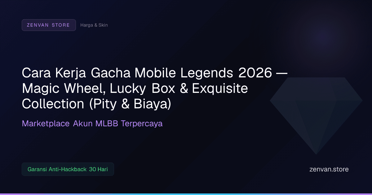 Cara Kerja Gacha Mobile Legends 2026 — Magic Wheel, Lucky Box & Exquisite Collection (Pity & Biaya)