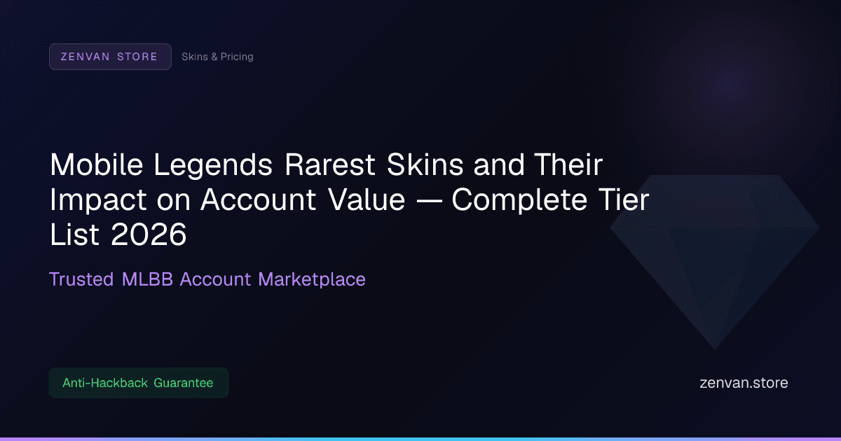 Mobile Legends Rarest Skins and Their Impact on Account Value — Complete Tier List 2026