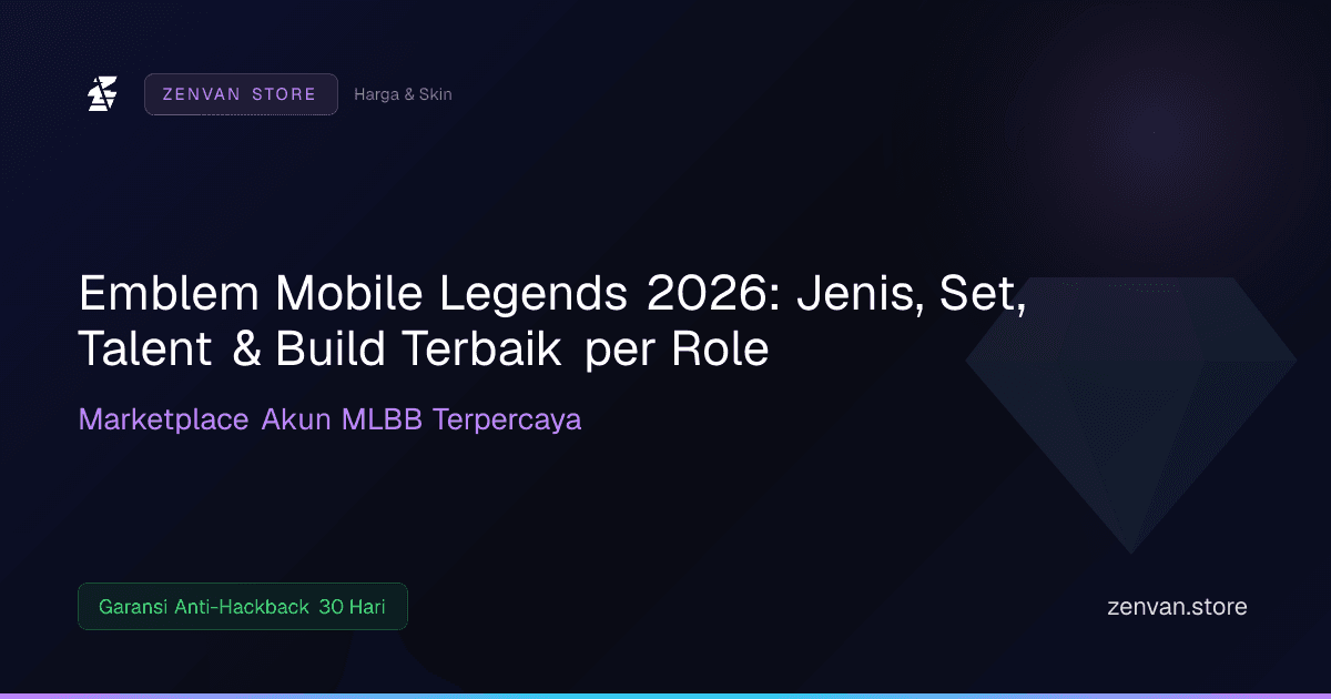 Emblem Mobile Legends 2026: Jenis, Set, Talent & Build Terbaik per Role
