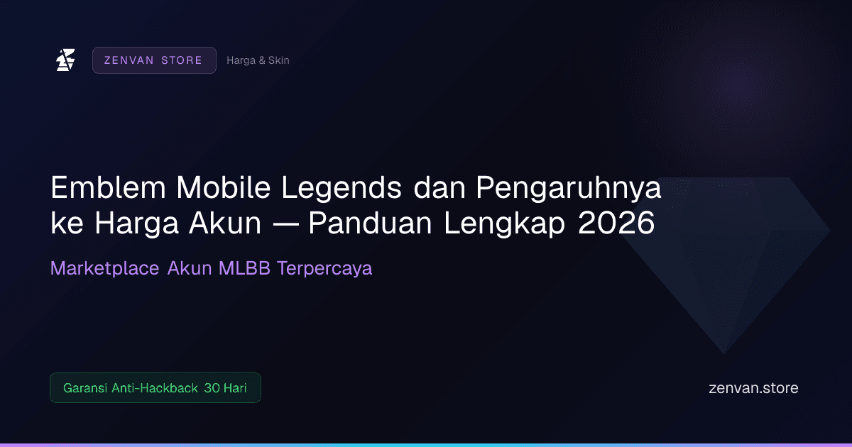 Emblem Mobile Legends dan Pengaruhnya ke Harga Akun — Panduan Lengkap 2026